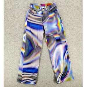 Tyler McGillivary Marcel Tie Dye Psychedelic Abstract Jeans Size X-SMALL